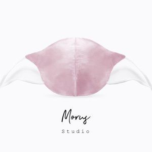 100% Mulberry Silk Face Mask, Washable, Pink